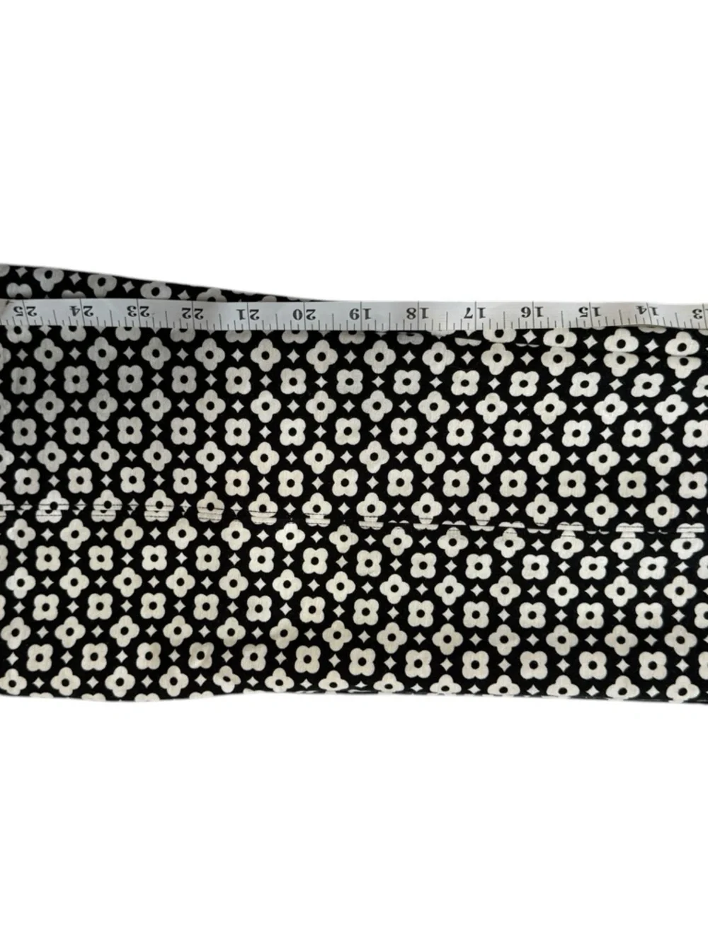 Maeve Anthropologie The Margot Flare Black & White Floral Cropped Pants size S - Picture 8 of 9